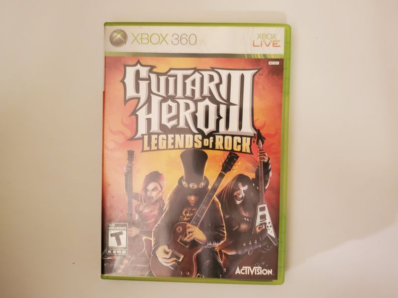 Microsoft Xbox 360 Guitar Hero III Legends of Rock video game