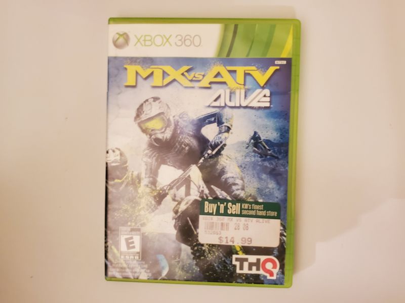 Microsoft Xbox 360 MX Vs ATV Alive video game