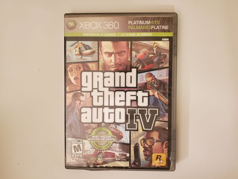 Microsoft Xbox 360 Grand Theft Auto IV Platinum Hits video game