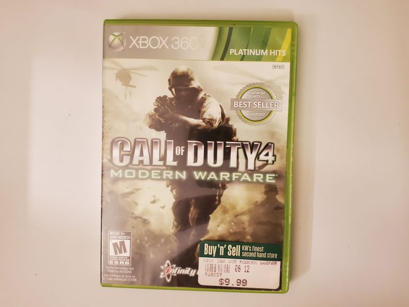 Microsoft Xbox 360 Call of Duty 4 Modern Warfare Platinum Hits video game