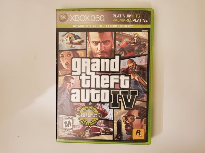 Microsoft Xbox 360 Grand Theft Auto IV Platinum Hits video game