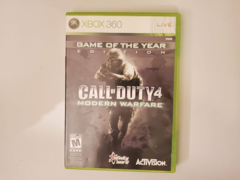 Microsoft Xbox 360 Call of Duty 4 Modern Warfare Game of the year edition video game