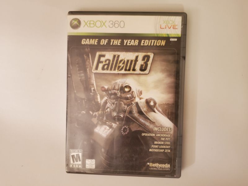Microsoft Xbox 360 Fallout 3 Game of the year edition video game
