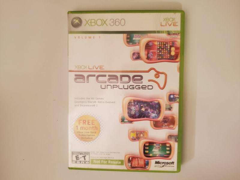 Microsoft Xbox 360 Xbox Live Arcade Unplugged Volume 1 video game