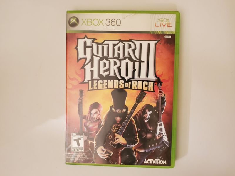 Microsoft Xbox 360 Guitar Hero III Legends of Rock video game