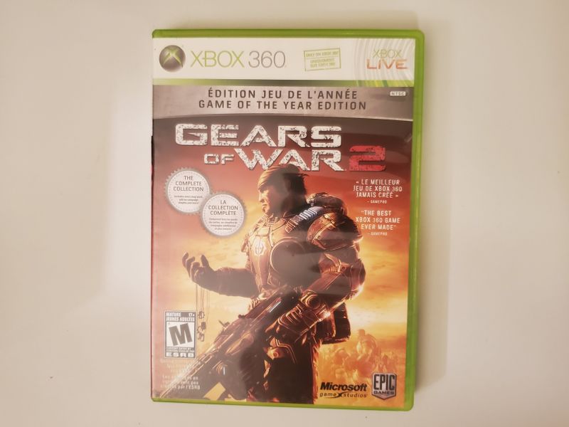 Microsoft Xbox 360 Gears of War 2 Game of the year edition video game