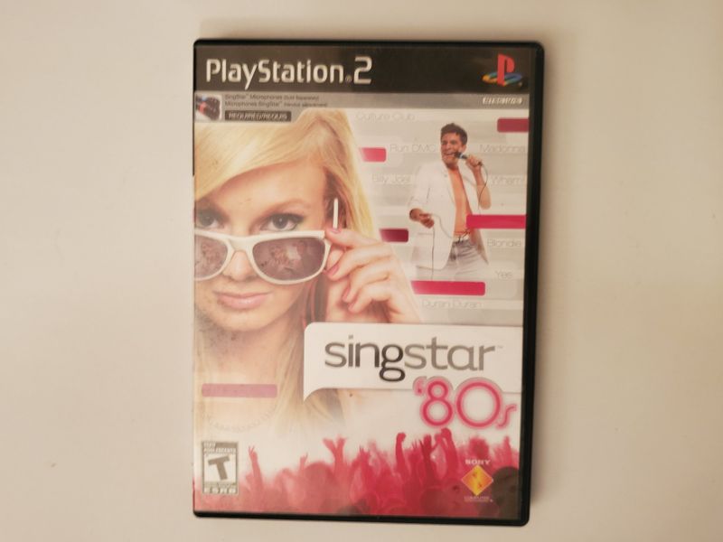 Sony Playstation 2 Singstar 80s video game