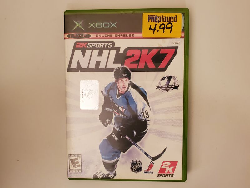 Microsoft Xbox NHL 2K7 video game