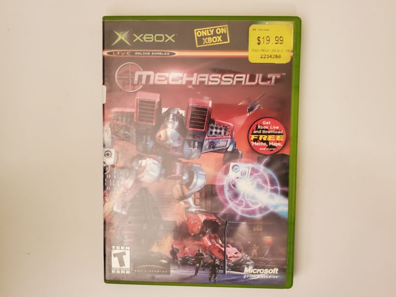 Microsoft Xbox Mechassault video game