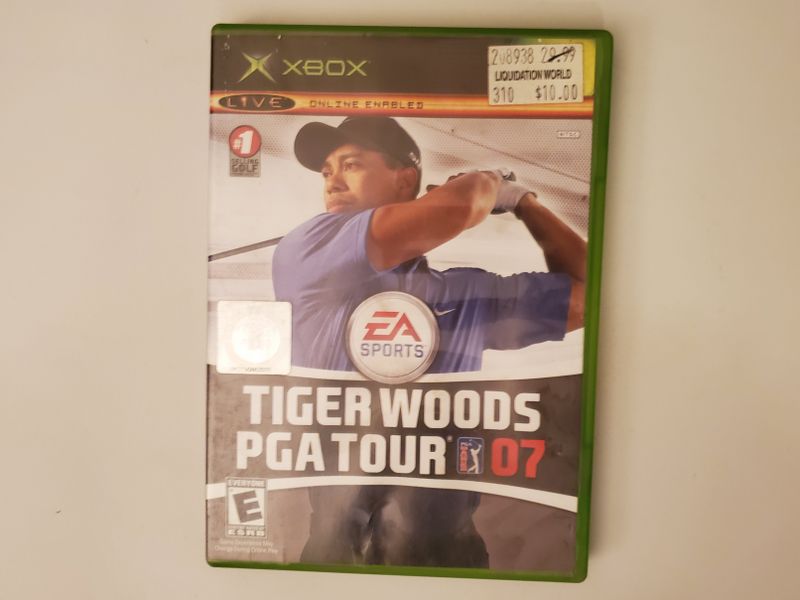 Microsoft Xbox Tiger Woods PGA Tour 07 video game