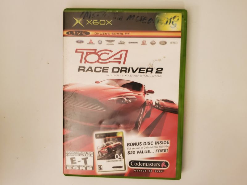 Microsoft Xbox TOCA Race Driver 2 video game
