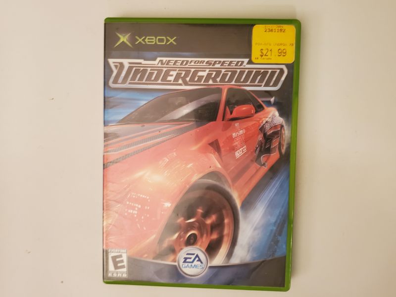 Microsoft Xbox Need for Speed Underground video game