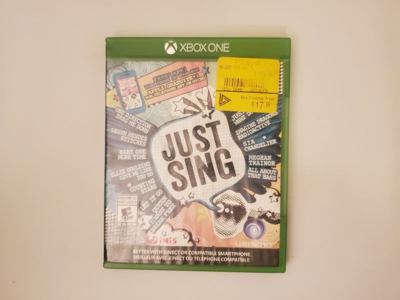 Microsoft Xbox One Just Sing video game