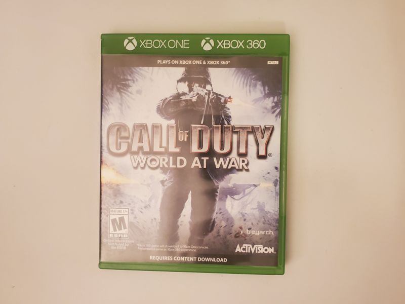 Microsoft Xbox One Call of Duty: World at War video game