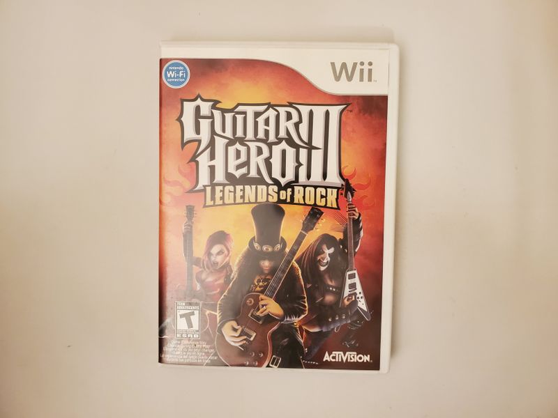 Nintendo Wii Guitar Hero III Legends of Rock video game