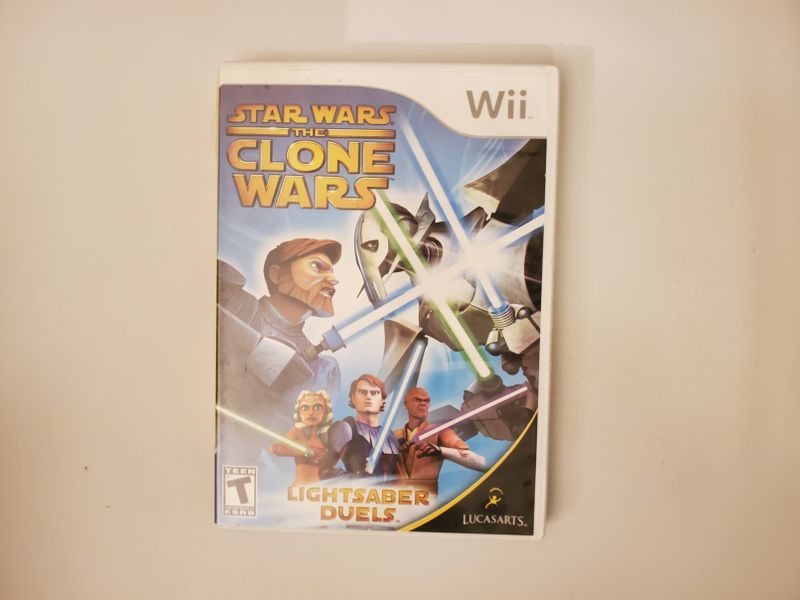 Nintendo Wii Star Wars The Clone Wars Lightsaber Duels video game