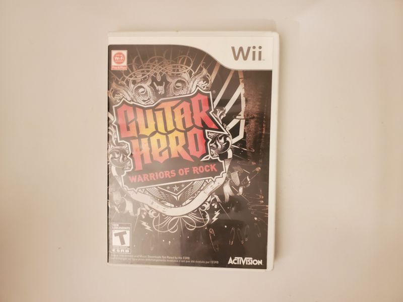 Nintendo Wii Guitar Hero Warriors of Rock video game