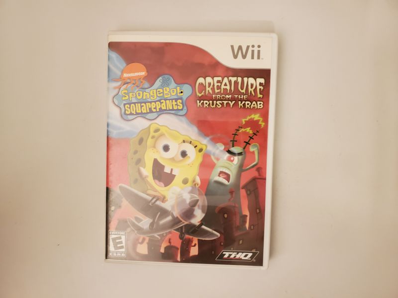 Nintendo Wii Spongebob Squarepants Creature from the Krusty Krab video game