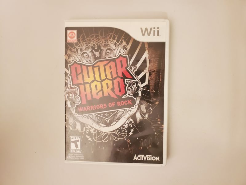 Nintendo Wii Guitar Hero Warriors of Rock video game