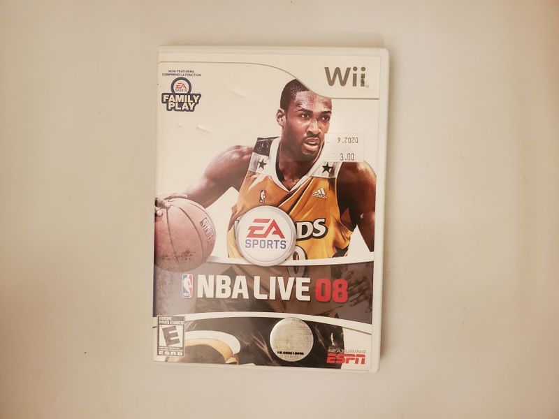 Nintendo Wii NBA Live 08 video game