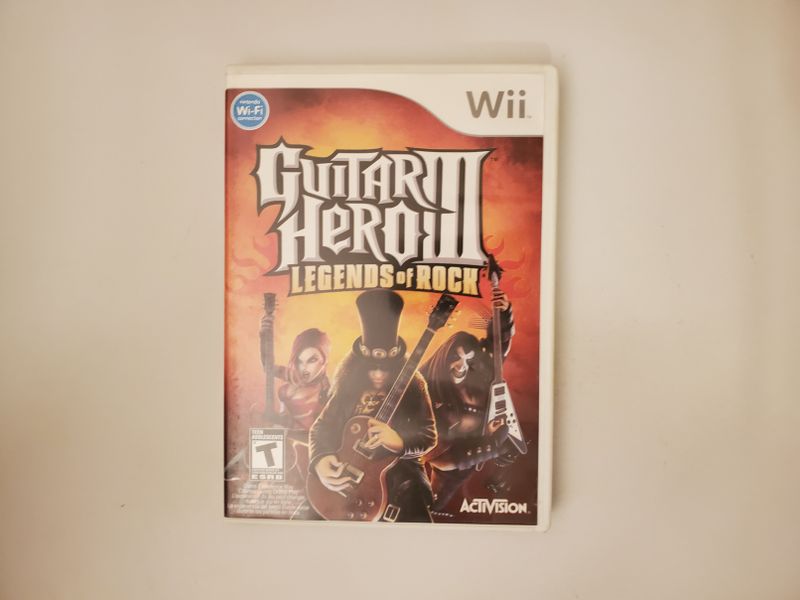Nintendo Wii Guitar Hero III Legends of Rock video game