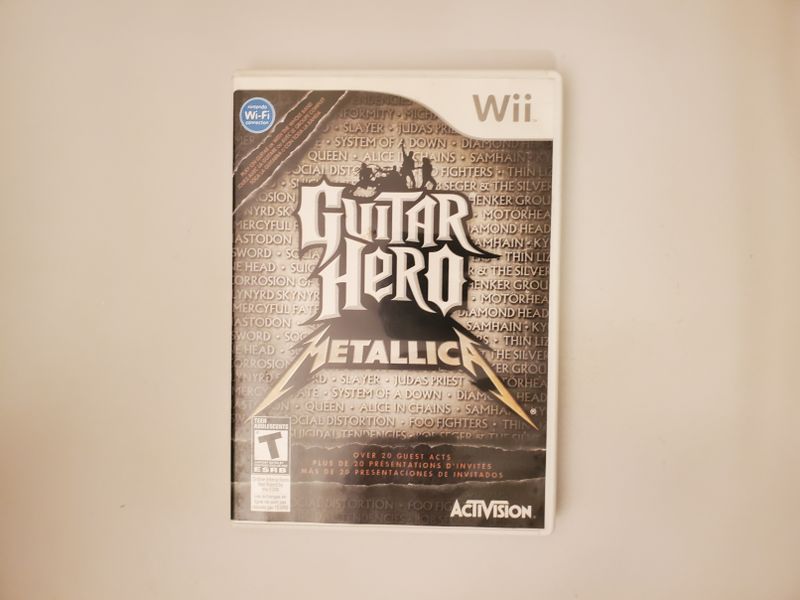 Nintendo Wii Guitar Hero Metallica video game