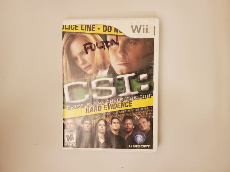 Nintendo Wii CSI: Crime Scene Investigation Hard Evidence video game