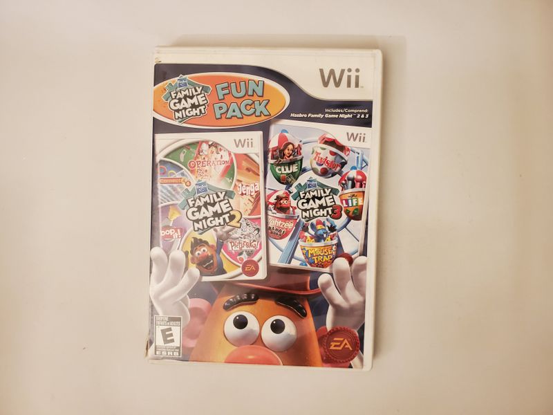 Nintendo Wii Hasbro Family Game Night Fun Pack video game