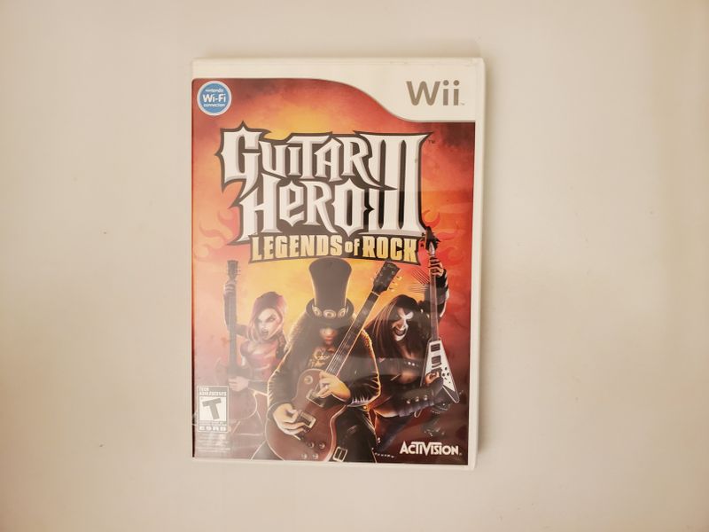 Nintendo Wii Guitar Hero III Legends of Rock video game