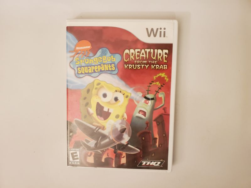 Nintendo Wii Spongebob Squarepants Creature from the Krusty Krab video game