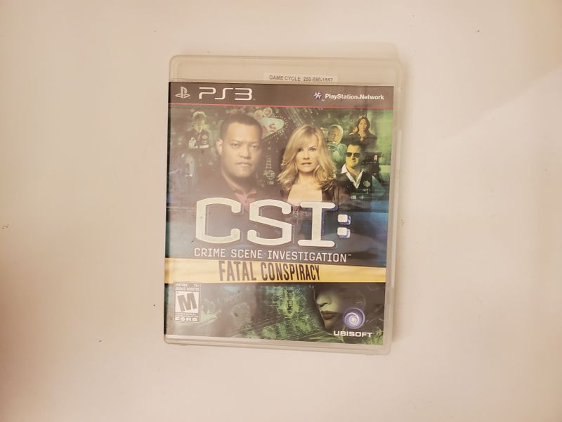 Sony Playstation 3 Crime Scene Investigation Fatal Conspiracy video game