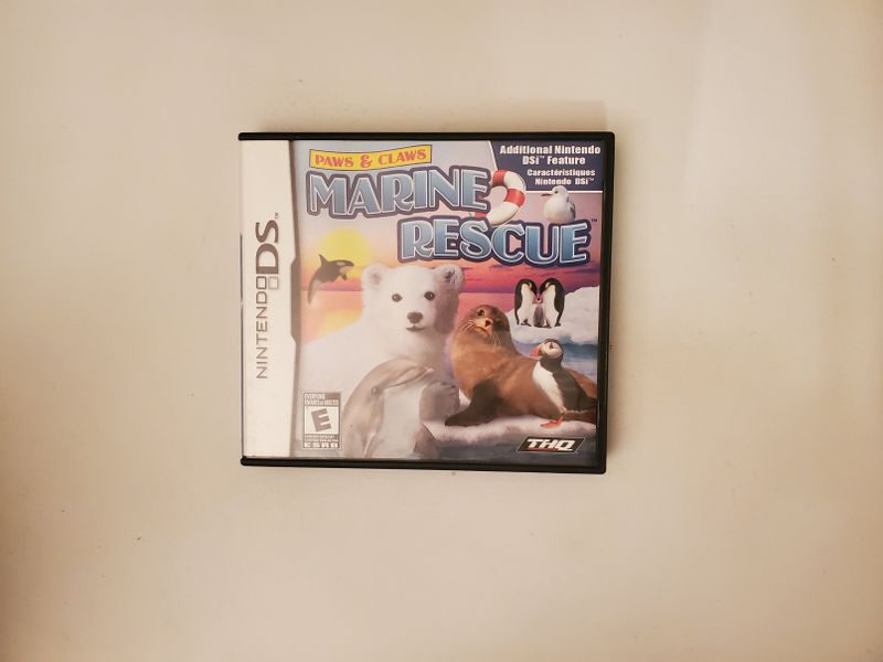 Nintendo DS Paws & Claws: Marine Rescue video game