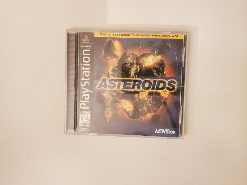Sony PlayStation 1 Asteroids video game