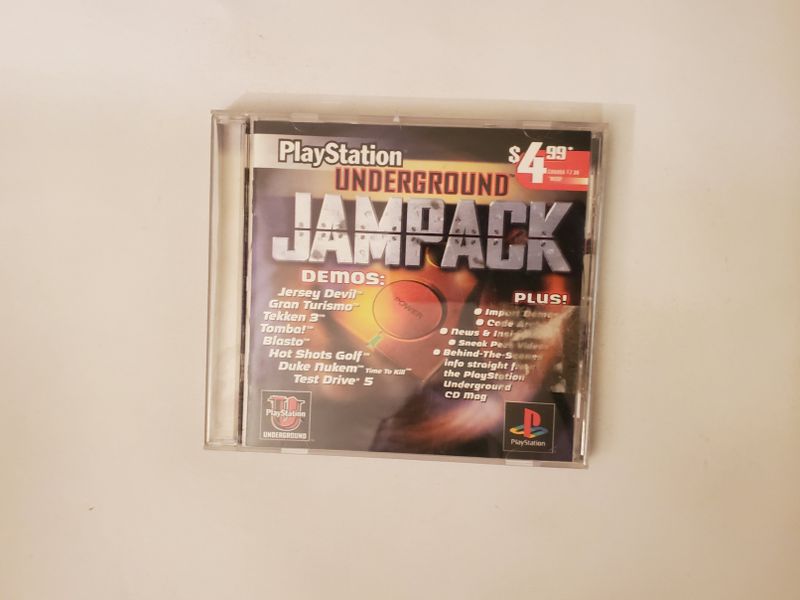 Sony PlayStation 1 PlayStation Underground Jampack video game