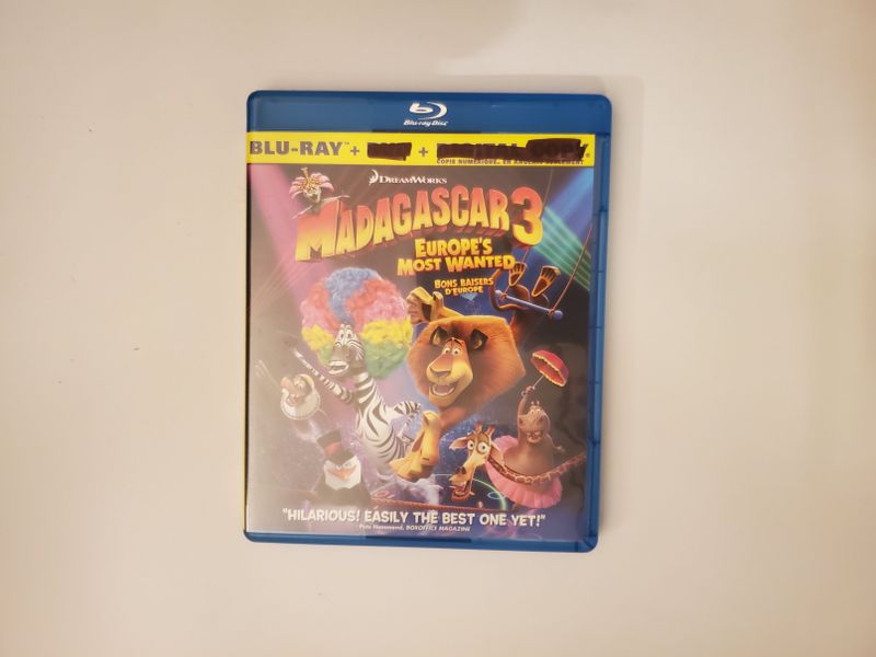 Blu-Ray Madagascar 3: Europe's Most Wanted video game
