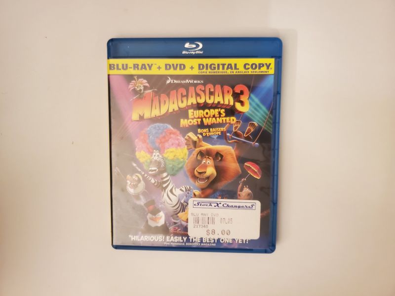 Blu-Ray Madagascar 3: Europe's Most Wanted video game