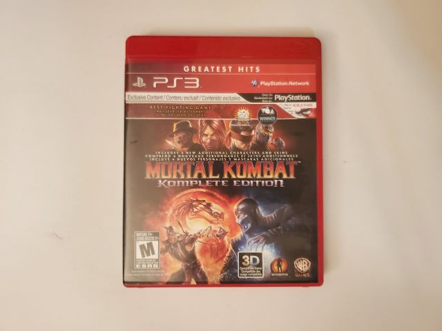 Sony Playstation 3 Mortal Kombat Komplete Edition Greatest Hits video game