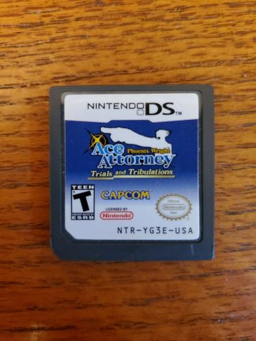 Nintendo DS Ace Attorney Trials and Tribulations video game