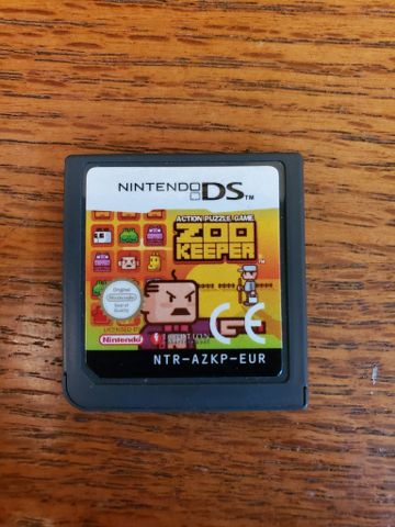 Nintendo DS Zoo Keeper video game