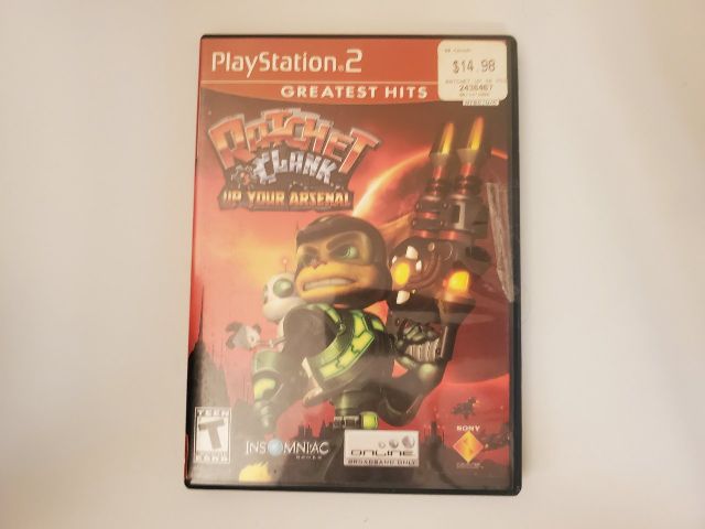 Sony PlayStation 2 Ratchet & Clank Up Your Arsenal Greatest Hits video game
