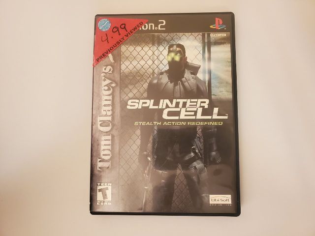 Sony PlayStation 2 Tom Clancy's Splinter Cell video game