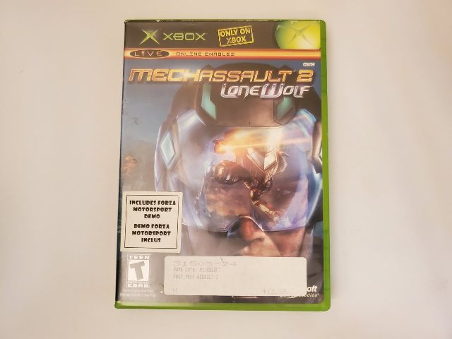Microsoft Xbox Mechassault 2 Lone Wolf video game