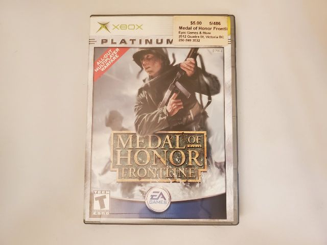 Microsoft Xbox Medal of Honor Frontline Platinum Hits video game