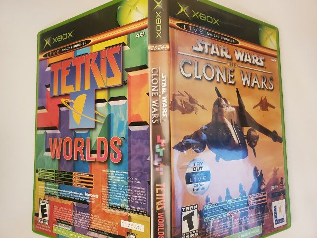 Microsoft Xbox Star Wars The Clone Wars Tetris Worlds video game
