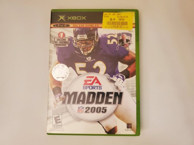 Microsoft Xbox Madden NFL 2005 video game