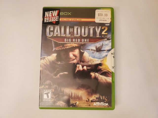 Microsoft Xbox Call of Duty 2 Big Red One video game
