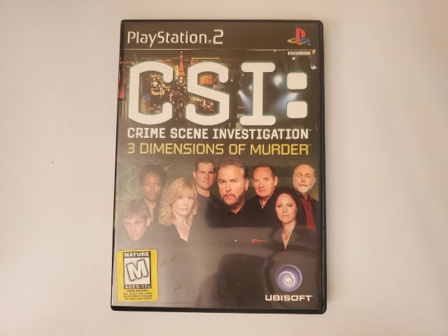 Sony PlayStation 2 CSI: Crime Scene Investigation 3 Dimensions of Murder video game