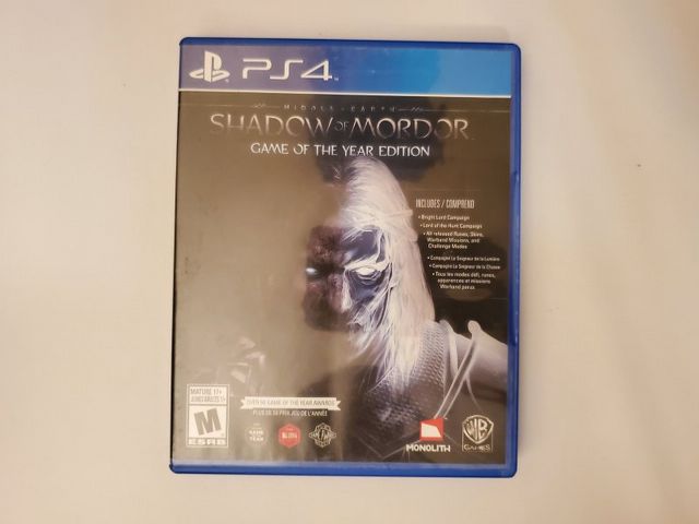 Sony PlayStation 4 Middle-earth: Shadow of Mordor - Game of the Year Edition video game