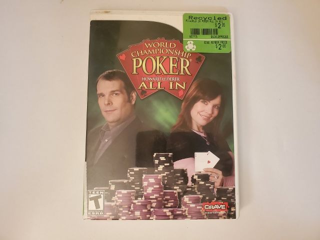 Nintendo Wii World Championship Poker All In video game