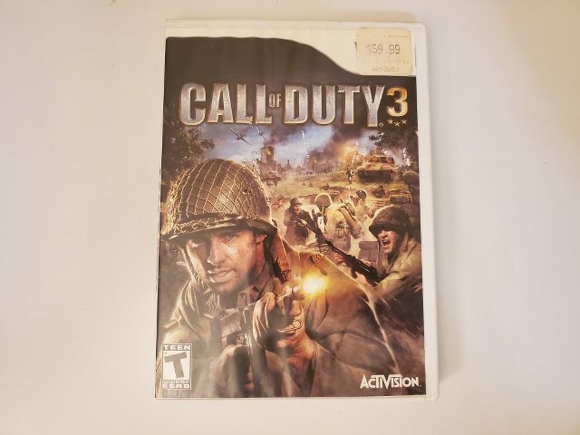 Nintendo Wii Call of Duty 3 video game